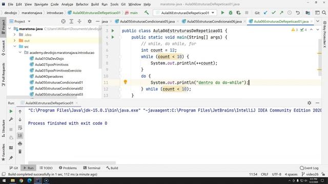 27 - Estruturas de Repetição pt 01 - Laços de repetição while, do while, for смотреть онлайн