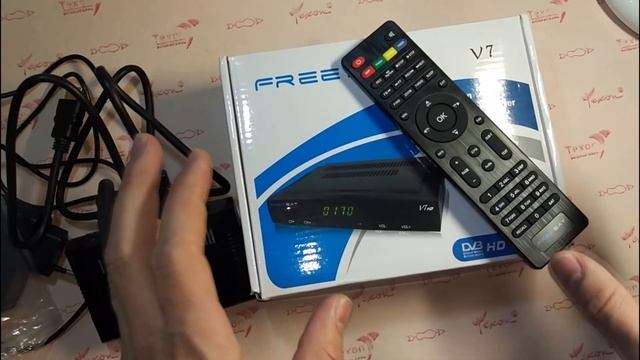 Спутниковый ресивер FREESAT V7 Посылка с AliExpress смотреть онлайн