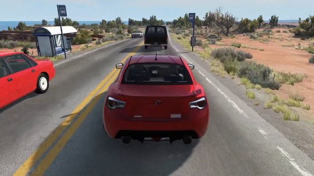 High Speed Traffic Car Crashes - BeamNG.drive | BEAMJ смотреть онлайн