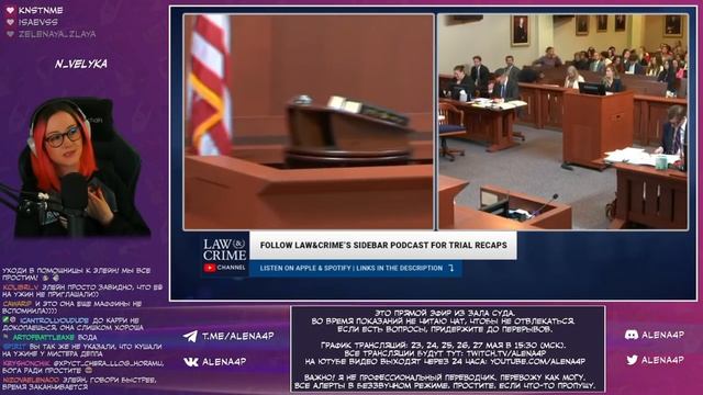 Суд Джонни Деппа и Эмбер Хёрд | Перевод | Свидетели опровержения от Джонни от 25.05 | Часть 1 смотреть онлайн