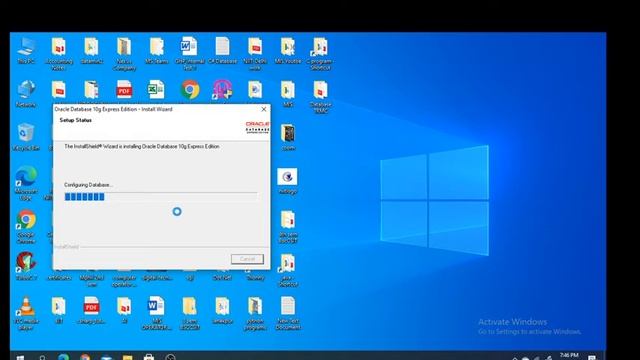 Oracle 10g instalation process смотреть онлайн