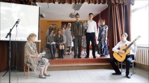 ТЕМНАЯ НОЧЬ. Песня звучит в исполнении учеников  10А класса МБОУ "Средняя школа № 6" г.Обнинска