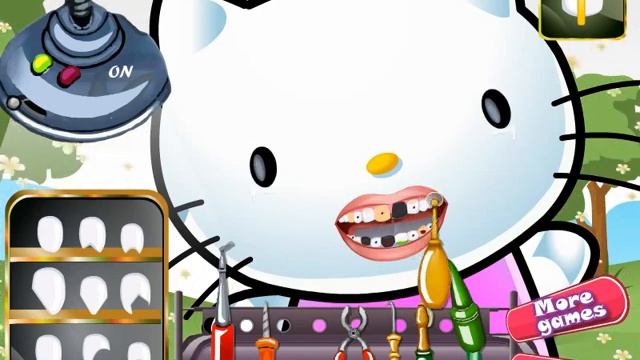 NEW мультик для девочек—идеальная улыбка Hello Kitty—Игры для детей смотреть онлайн
