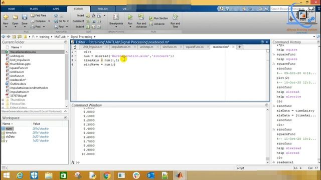 Import Excel File in MATLAB | xlsread | Read Data from Excel Sheet | Signal Processing Part - 13 смотреть онлайн