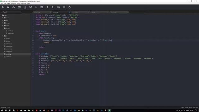 Ren'Py #8 Using Lists смотреть онлайн
