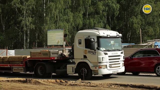 В Наро-Фоминске началось строительство нового кругового движения. смотреть онлайн
