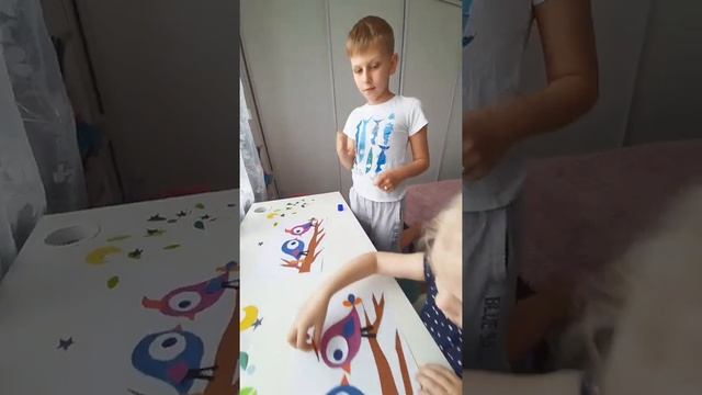 Аппликация для детей. Птицы ТворчествА смотреть онлайн