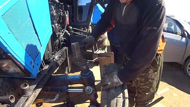 МТЗ-80, замена Втулки цапфы верхняя малая. смотреть онлайн