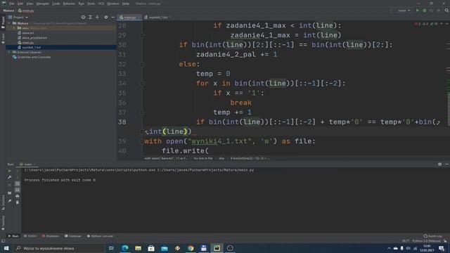 Matura z informatyki 2020 (formuła do 2014) - poziom rozszerzony - Python смотреть онлайн