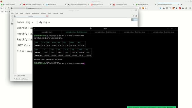 Benchmarks and Stress Testing APIs (Nodejs Express, Fastify, .NET Core, Python Flask & Restify) смотреть онлайн