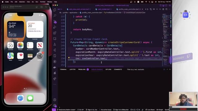 Save Payment Card Stripe| flutter tutorial app| Mental Health Care App| Episode 48 смотреть онлайн