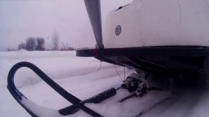 Буран - работа лыжи  с амортизатором