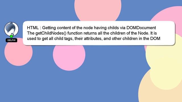 HTML : Getting content of the node having childs via DOMDocument смотреть онлайн
