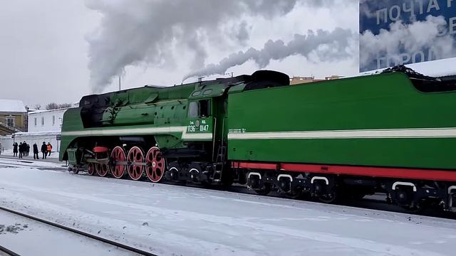 Отправление паровоза из Иванова в Шую (10.01.2021) смотреть онлайн