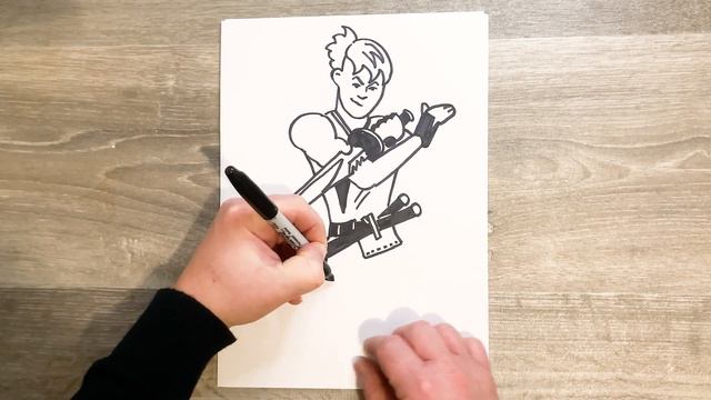 How To Draw Ronin | Fortnite Chapter 3 Season 1 | Step by Step Drawing Tutorial смотреть онлайн