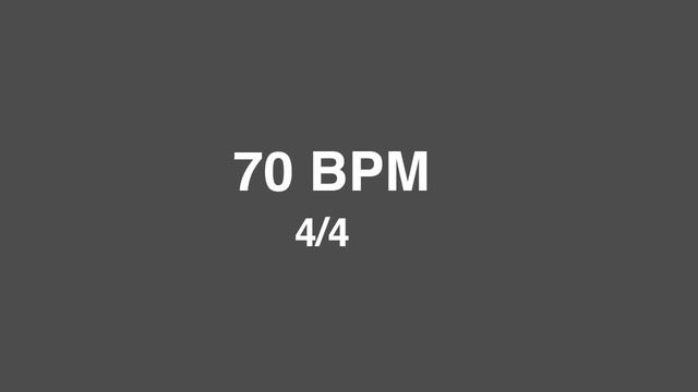 70 BPM 4/4 Metronome/Clicktrack смотреть онлайн