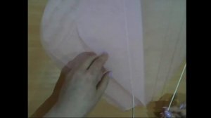 МК ростового цветка из ткани(вуали, органзы)