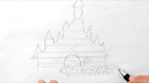 How to draw Disney Logo / Как нарисовать лого Дисней  / DA