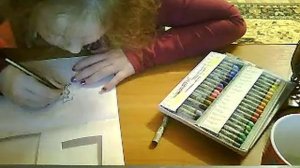 Рисую волка с золотой и серебряной шерстью