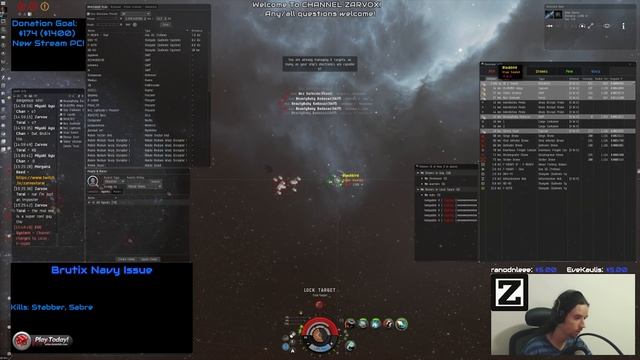 [Eve Online] Brutix Navy Issue vs Skiff Defence Fleet смотреть онлайн