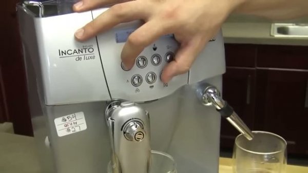 SCG Tech Tip: Saeco Incanto Deluxe Test Mode