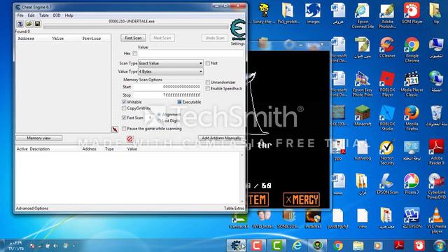 كيف تهكر HP في لعبة Undertale بل cheat engine смотреть онлайн