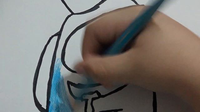 como dibujar y pintar a among blue de rainbow friends roblox y among us/how to draw among blue смотреть онлайн