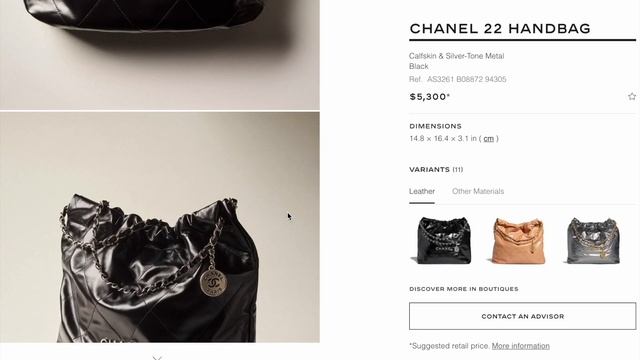 CHANEL 22B BAG COLLECTION WITH PRICE | Chanel Fall Winter 2022/23 Pre-collection | Chanel 22B