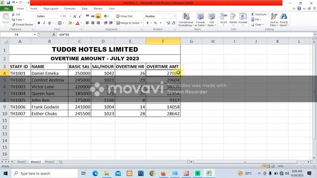 Excel Lesson 46 - Payroll Management смотреть онлайн