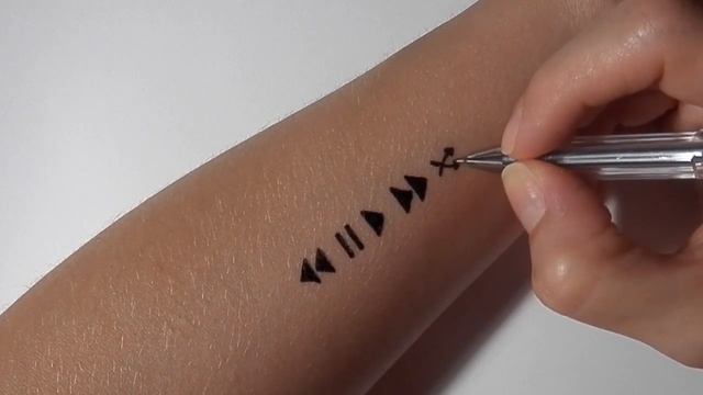 ТАТУ гелевой ручкой МУЗЫКА ЭТО ЖИЗНЬ/291/TATTOO gel pen MUSIC IS LIFE смотреть онлайн