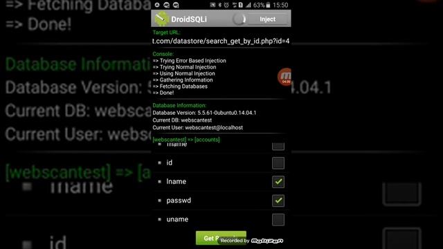 Как сделать SQLi инекцию на телефоне?Как пользоватся DroidSQLi? смотреть онлайн