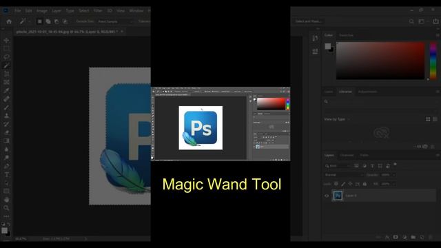 Magic Wand Tool in adobe photoshop CC смотреть онлайн