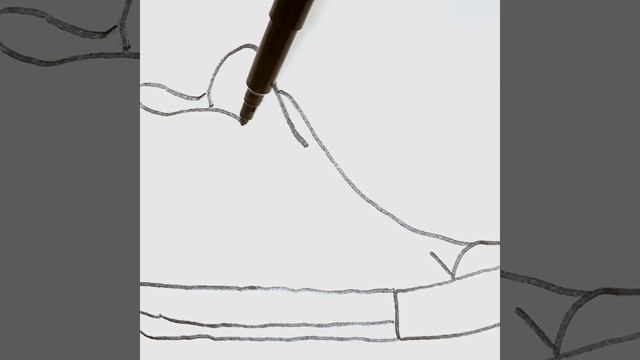 #shorts How to #draw shoes [Sneakers] | Как нарисовать обувь - кеды смотреть онлайн