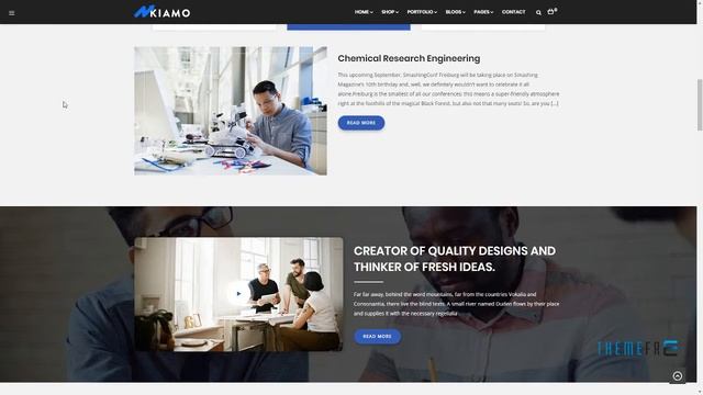 Kiamo - Responsive Business Service WordPress Theme      Mansel Colby