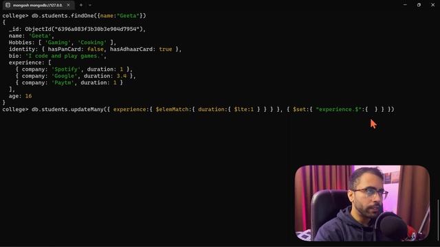 MongoDB - Update Nested Arrays and Use $pop, $pull, $push and $addToSet Operators смотреть онлайн