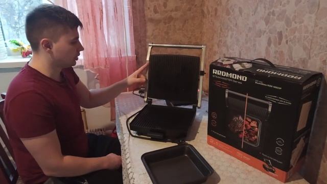 Видеообзор гриля-духовки REDMOND 2в1 Steak&Bake RGM-M803P смотреть онлайн