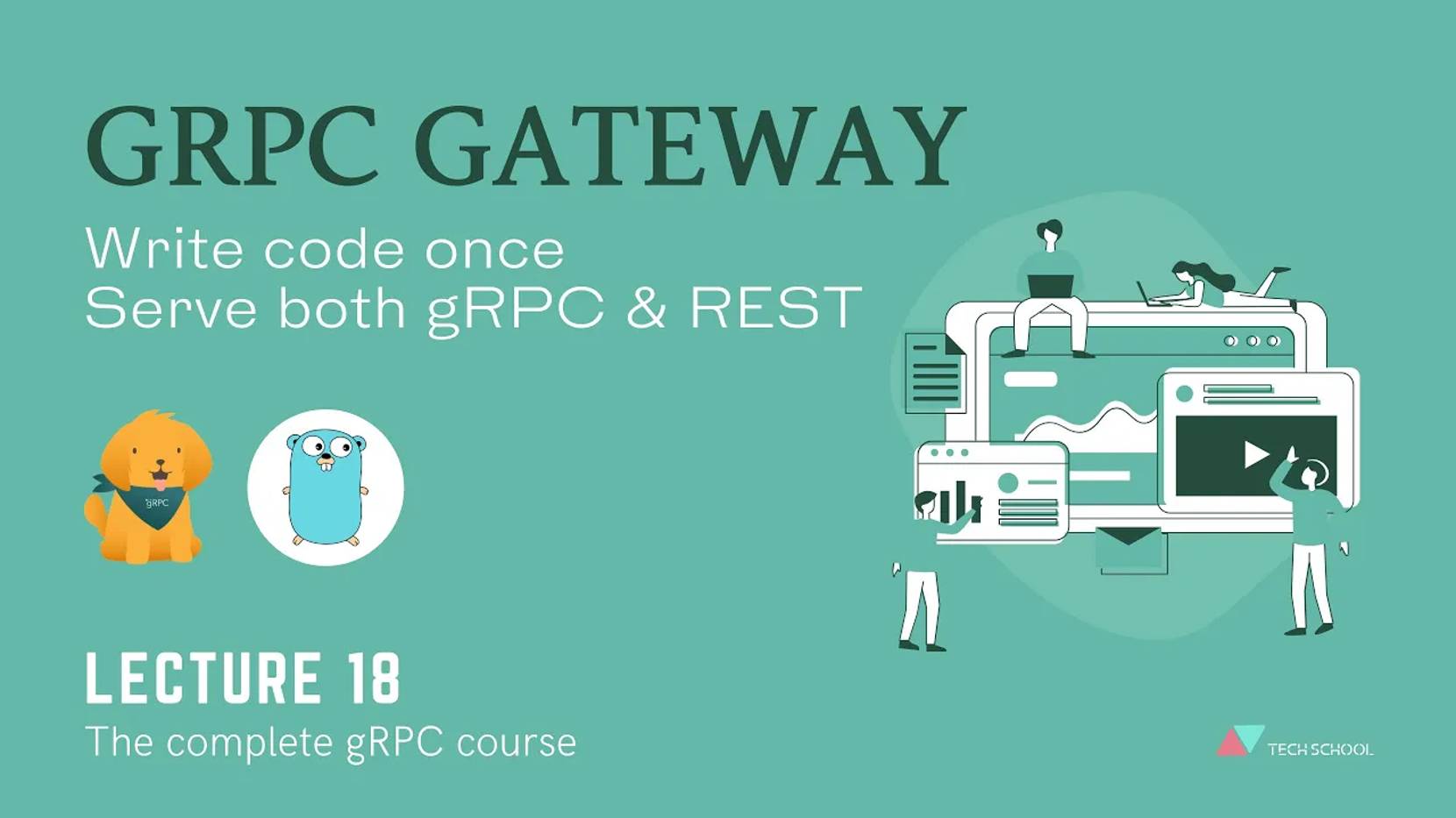TECH SCHOOL - [gRPC #18] Generate RESTful service and swagger documentation with gRPC gateway смотреть онлайн