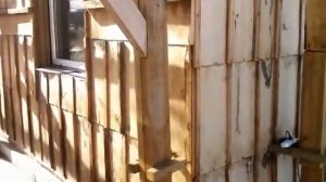 Утепление стен пенобетоном D200.