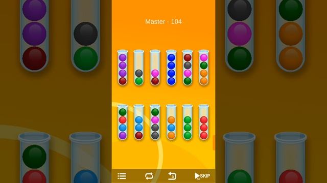 Ball sort-Bubble sort puzzle Game Master level 104 смотреть онлайн