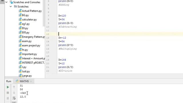 How to add,subtract,multiply and divide in Python смотреть онлайн