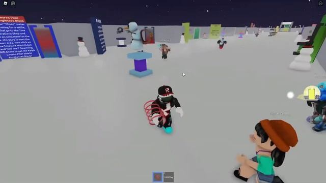 Как получить праздничный рюкзак снеговика на спину в роблокс в игре Roblox Community Space!! смотреть онлайн