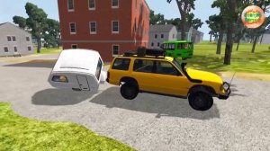 Автомобили против массивного красного лежачего полицейского