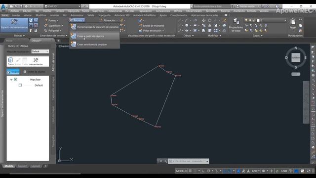 levantamiento topografico, en Civil 3D 2018 смотреть онлайн