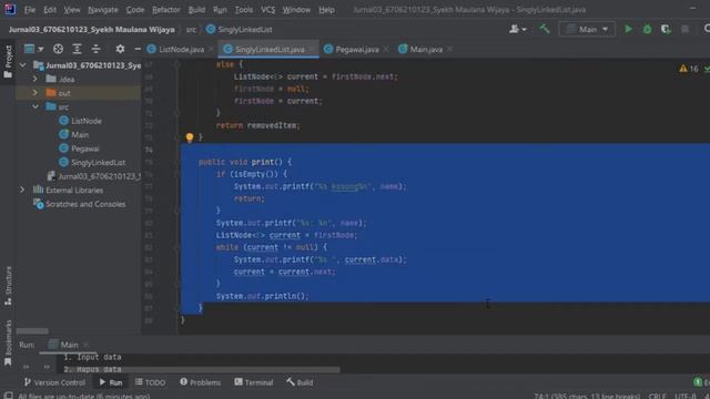 Penjelasan Jurnal03 ISD - Implementasi Singly Linked List pada Java смотреть онлайн