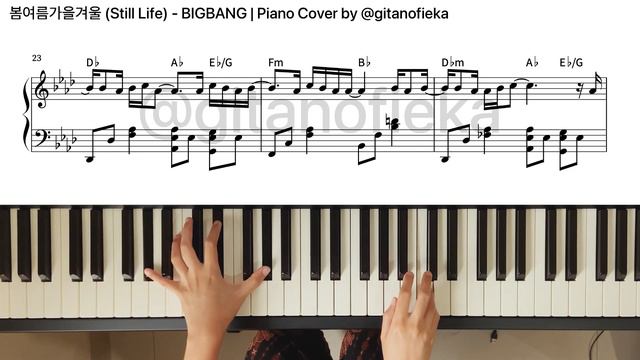 STILL LIFE BIGBANG 봄여름가을겨울 빅뱅 | Piano Cover | Piano Sheet | Piano Chord смотреть онлайн