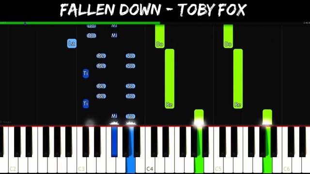 Fallen Down - Toby Fox [Piano Tutorial] | SHEET MUSIC + MIDI ? смотреть онлайн