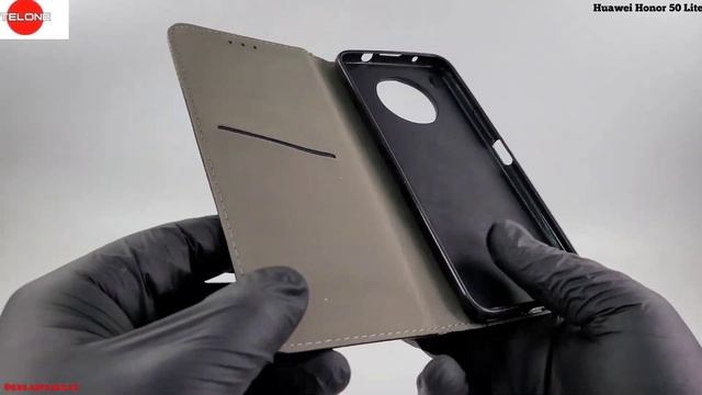 Telone pu leather black color Huawei Honor 50 Lite dėklas-case-чехол смотреть онлайн