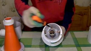 Циклон с кавернами, для сбора мелкодисперсной пыли