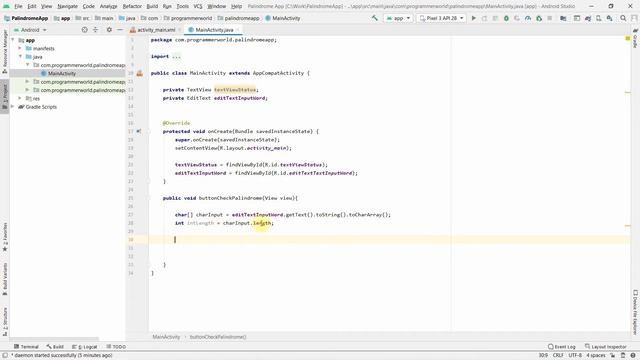 How to check palindrome word in your Android App? - complete source code смотреть онлайн