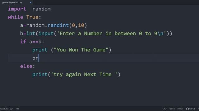 Pyhton Project 2021 - Guess The Number Game || Python Projects in hindi 2021 смотреть онлайн